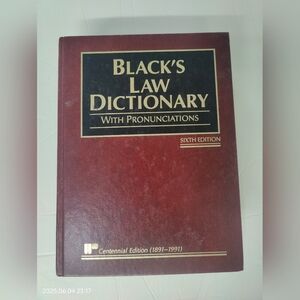 Black's Law Dictionary with Pronunciations 6th Centennial Edition